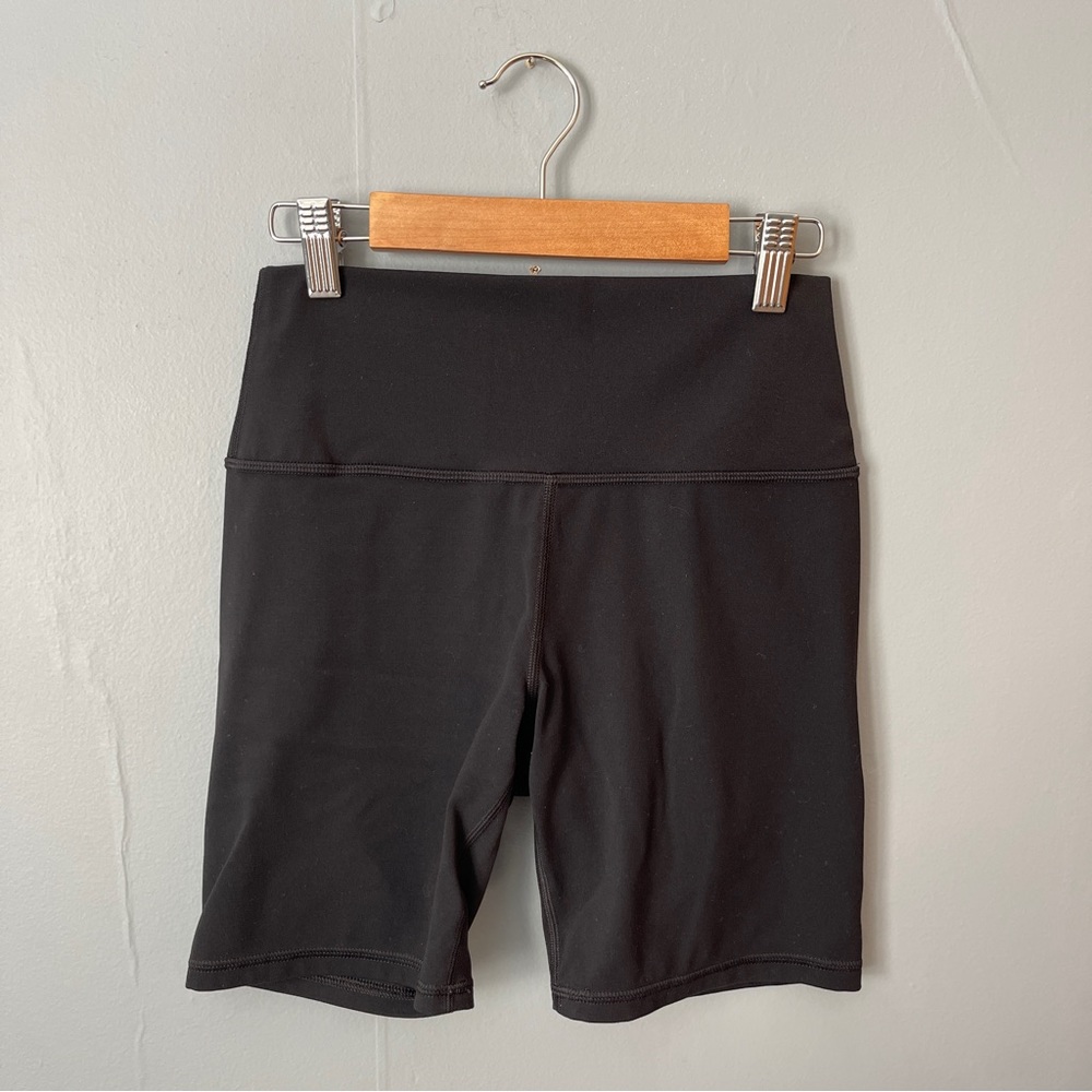 Athleta black biker shorts. Size M.